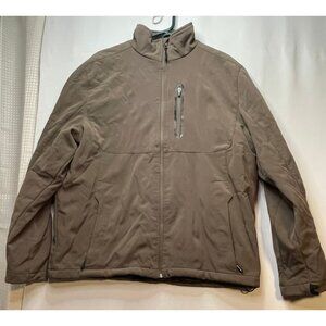 Glacier's Edge jacket mens large full zip inside pocket brown